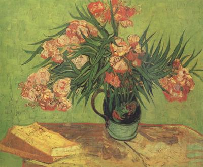 Vincent Van Gogh Still life:Vast with Oleanders and Books (nn04) Spain oil painting art